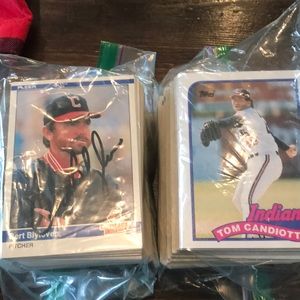 CLEVELAND INDIANS Assorted Baseball Cards ‘81-91